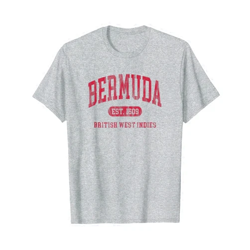 Bermuda Vacation Beach Souvenir Shirts Vintage Bermuda Established 1609 Mens Womens Retro Souvenir T-Shirt