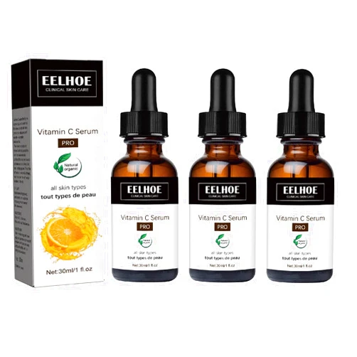 OUKPANE 3Pcs EELHOE Collagen Boost Anti Aging Serum, EELHOE Eternity Vitamin C Serum, Face Dark Spots Serum,With Hyaluronic Acid Face Serum.