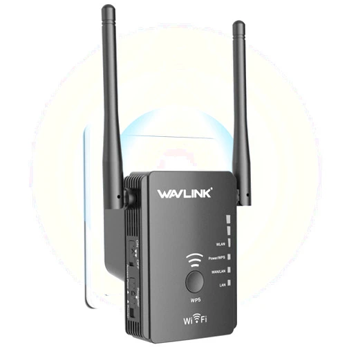 WAVLINK WiFi Extender Signal Booster, WiFi Booster Range Extender with Ethernet Port, Frequency Band 2.4GHz Only, 3dbi x 2, Coverage up to 1500 Sq.Ft.