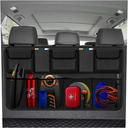 Snuopfy Car Trunk Organizer, Backseat Hanging Organizer with 9 Large Storage Bag Super Capacity for SUV,Truck,Van -Your Space Saving Expert