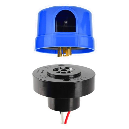 GBAYSA Photocell Sensor with Base, Auto On Off Photo Control & IP65 Photoelectric Sensor Receptacle Set for Outdoor LED Lighting, Twist Lock Dusk to Dawn Light Switch