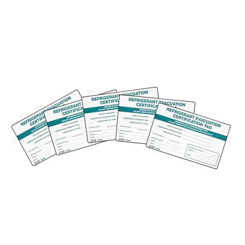 MARS Refrigerant I.D. Labels, Pack of (5)