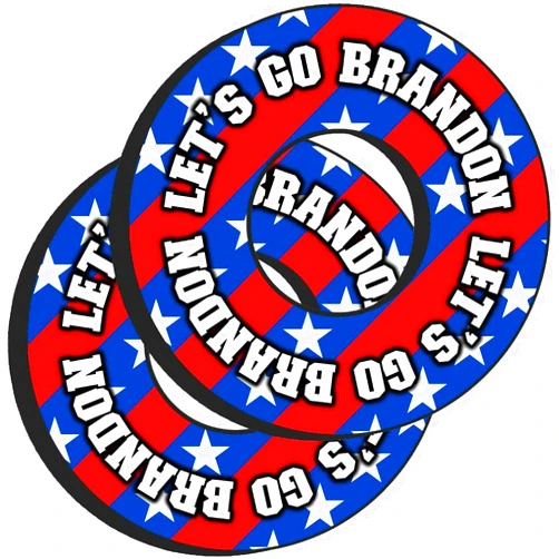 Gripdonuts.com® MX Grip Donuts for Dirt Bike Motorcycle BMX - Let's Go Brandon