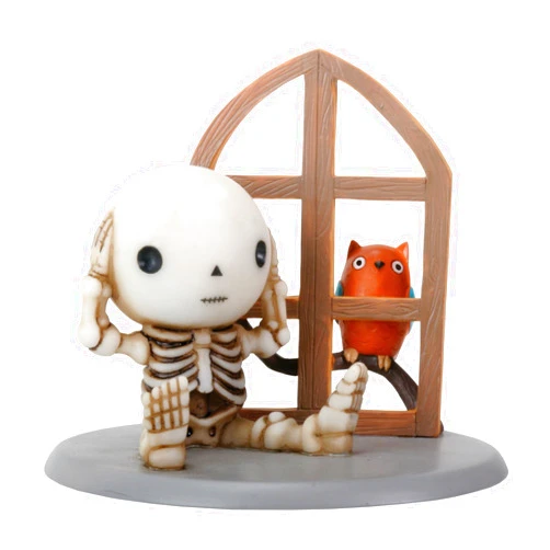 SUMMIT COLLECTION Luckyz The Misfortunate Skeleton Hears a Hooting Owl