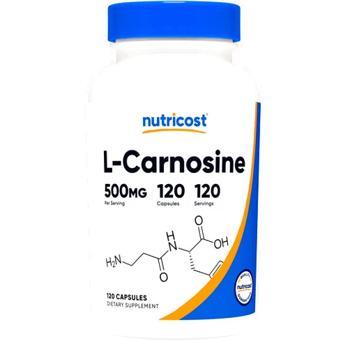 Nutricost L-Carnosine 500mg, 120 Capsules - Gluten Free & Non-GMO