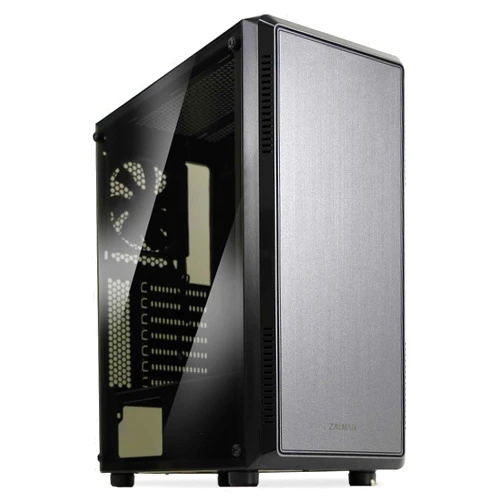 Zalman S4 Mid-Tower ATX PC Case, 2 x 120mm Fans Included, Acrylic Tinted Side Panel, ATX/mATX/Mini-ITX Support