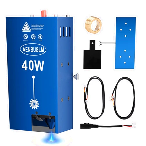 AENBUSLM 40W Laser Module Built-in Air Assist,Fixed-Focus,Double Ultra-Fine Compressed Spot CNC Carving DIY Laser Master，Laser Engraving Cutting Module for Wood Metal Acrylic Paper Etc