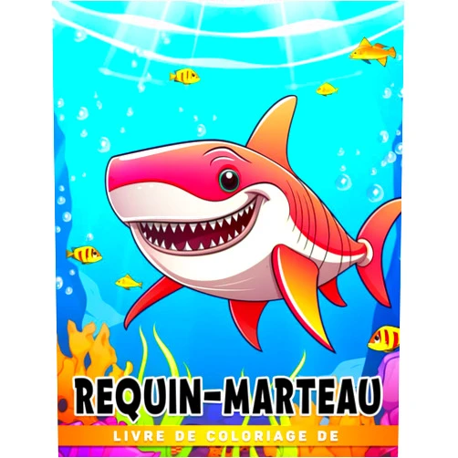 French Edition by Philip Maldonado (Author) Livre de coloriage de requin-marteau: Pages de coloriage amusantes et faciles pour tous (French Edition)