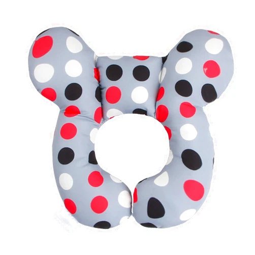 Lurryly Baby Neck Pillow,Baby Head Support Pillow, Lurryly Newborn Infant Head & Neck Cushion Perfect for Car Seats and Strollers, Comfortable Kids Travel Pillow, Perfect for 0-4 Year Old Boy or Girl (Dot)
