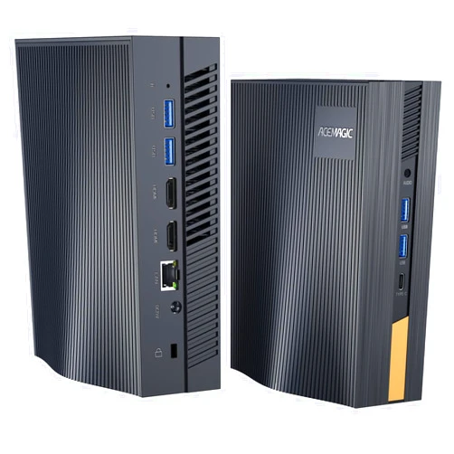 ACEMAGIC Mini PC 12th 12450H 【Beat i7 11390H】, 8C/12T, up to 4.4GHz, 32GB DDR4 512GB NVMe SSD, Mini Desktop Computer [USB 3.2 Type-C], TDP45W, Tower PC 2.0 HDMI, Dual Display 4K@60Hz, WiFi6/BT5.2