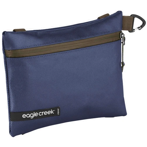 eagle creek Pack-It Gear Pouch Protective Travel Bag Organizer for Heavy Tools or Wet Gear - Ultra-Durable Water-Resistant 900D Poly Twill with Secure Zipper, Rush Blue - Small