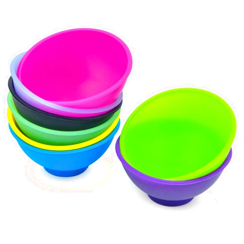 Coopay 8 Pieces Mini Silicone Bowls Multicolor Pinch Bowls Heat Resistant Snack Bowls Prep and Serve Bowls, Unbreakable, Flexible, 1.75 Oz (Solid Colors)
