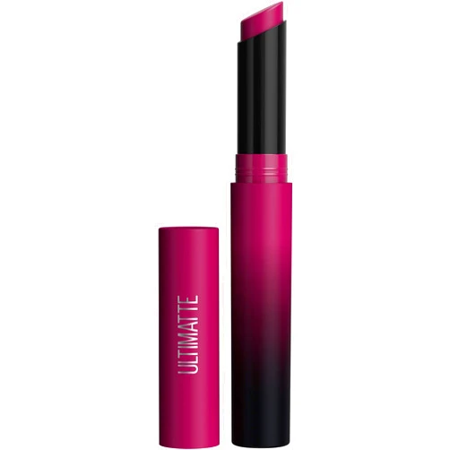 Maybelline Color Sensational Ultimatte Matte Lipstick, Non-Drying, Intense Color Pigment, More Berry, Warm Berry Purple, 1 Count
