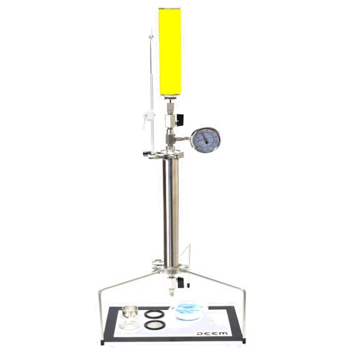 PEEM Self Filling Vegetable Oil Extractor, 90gStainless Steel Vacuum Chamber/Tube with Tripod Used to Extract from Plant Leaves,Closed Loop Extractor Vacuum Chamber Tube Closed Loop Extraction System