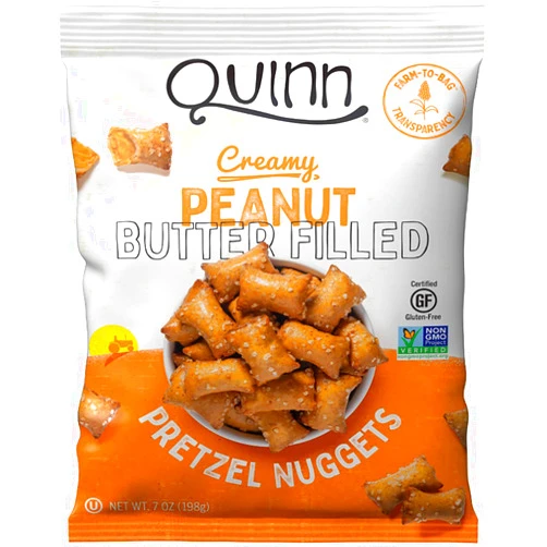 Quinn Snacks Peanut Butter Filled Pretzels, 7 Oz