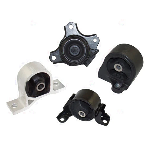AutoandArt Brock Replacement 4 Piece Set Engine & Transmission Motor Mount Kits Compatible with 01-05 Civic 1.7L Automatic Transmission HO4140143 0820S5AA08