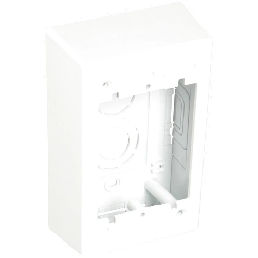 Panduit JBP1WH 1-Gang Outlet Box, White, 2-Piece