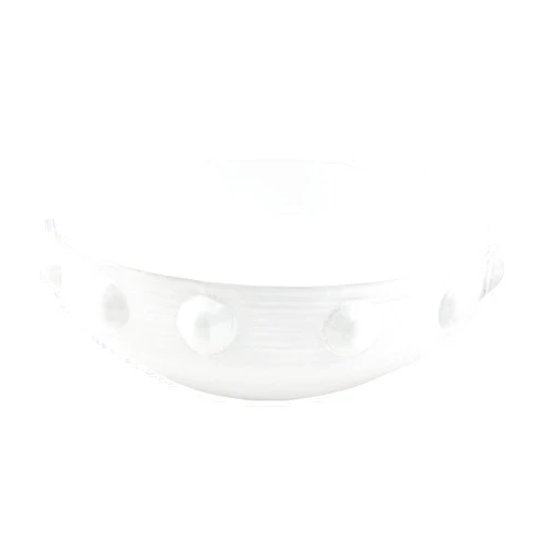 Mud Pie Beaded Serving Bowl, White, 5