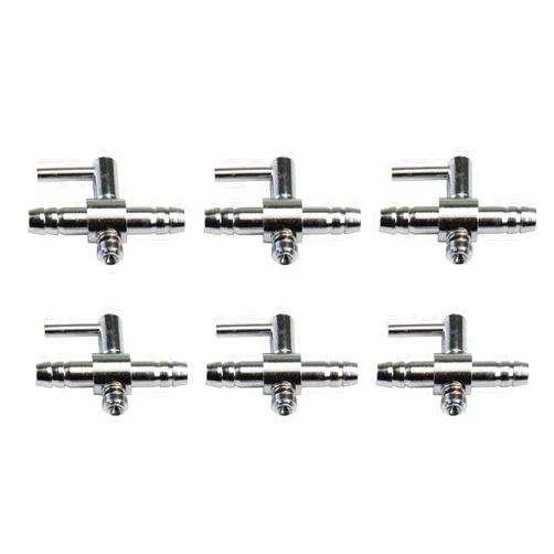 AQUANEAT Aquarium Control Valve, Metal Stainless Steel Gang Valve, Air Flow Distributor Splitter for Air Pump
