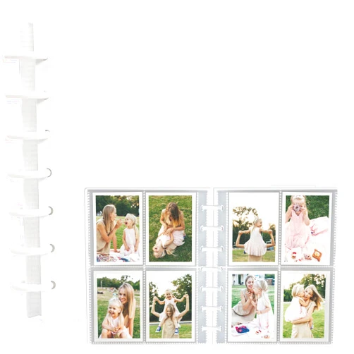 Hiwhy Mini Polaroid Photo Album 2x3 Inch 240 Pockets Photo Book for Fujifilm Instax Mini Camera DIY Collector with 30 Removal Inner Pages, Pink