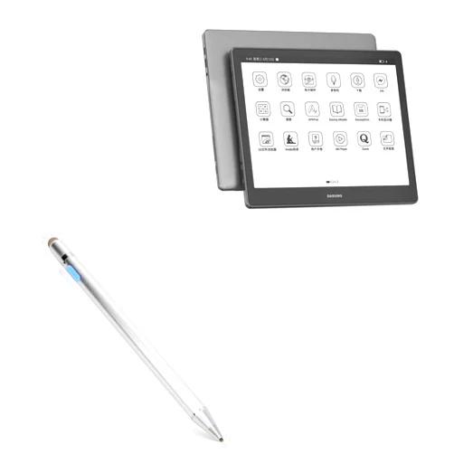 BoxWave Stylus Pen Compatible with Dasung Not-eReader 103 (EP1030312) - AccuPoint Active Stylus, Electronic Stylus with Ultra Fine Tip - Metallic Silver