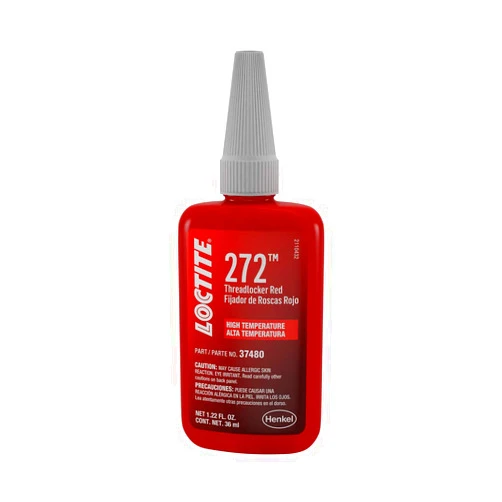 Loctite 272 Threadlocker for Automotive: High-Strength, High-Temperature, Anaerobic, Heavy-Duty Applications, Works on All Metals | Red, 36 ml Bottle (PN: 37480-492143)