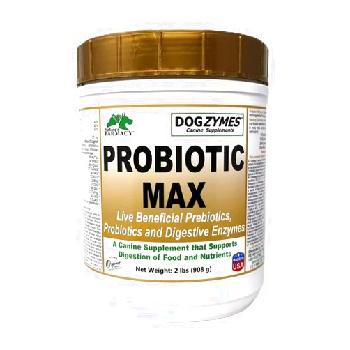 Dogzymes Probiotic Max -10 Billion CFU's Probiotics, Prebiotics, Digestive Enzymes (2 Pound)