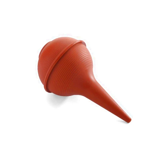 MediChoice Ear-Ulcer Bulb Syringe and Nasal Aspirator, 3 Ounce, Adult, Red (1 Each)