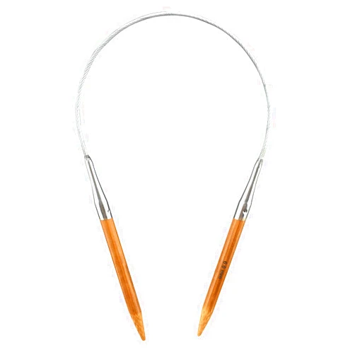 Mdoker Bamboo Circular Knitting Needle Size 10 16 Inch Circular Knitting Needles for Handmade Knitting DIY and Any Weaven Yarn Projects(US Size 10,6mm)