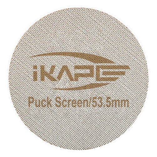 Sccodyero IKAPE 53.5mm Espresso Puck Screen, 1.7mm Thickness 100μm Reusable Stainless Steel Puck Screen Professional Barista Coffee Filter for 54mm Portafilter Filter Basket