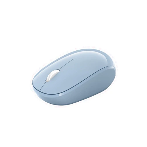 Microsoft Bluetooth Mouse - Pastel Blue. Comfortable design, Right/Left Hand Use, 4-Way Scroll Wheel, Wireless Bluetooth Mouse for PC/Laptop/Desktop, works with for Mac/Windows Computers