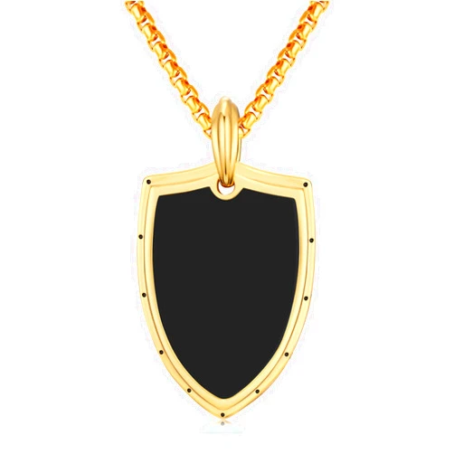 StoryEtain Knights Templar Necklace for Men 925 Sterling Silver Black Onyx Pendant Christian Medieval Knight Jewelry Amulet Necklace for Boyfriend Husband
