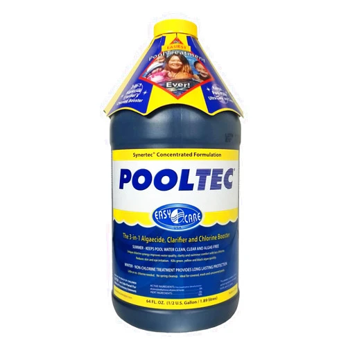 EasyCare 30064 PoolTec Algaecide, Clarifier and Chlorine Salt Cell Booster, 64 oz. Bottle