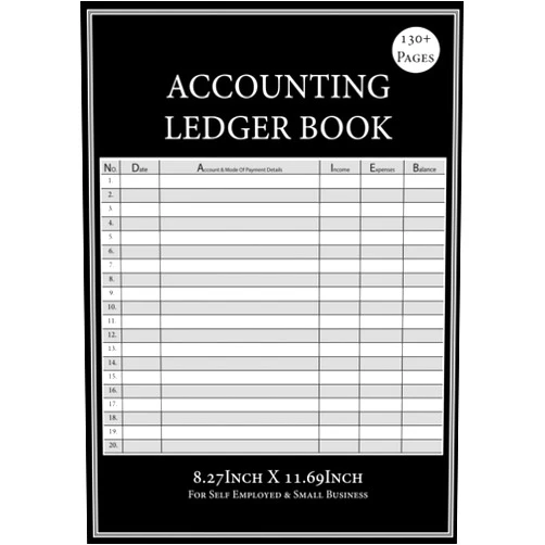Poo Soo Accounting Ledger Book: Accounting Ledger Book A4 Register | Income & Expense Bookkeeping Record Book For Sole Traders & Small Businesses