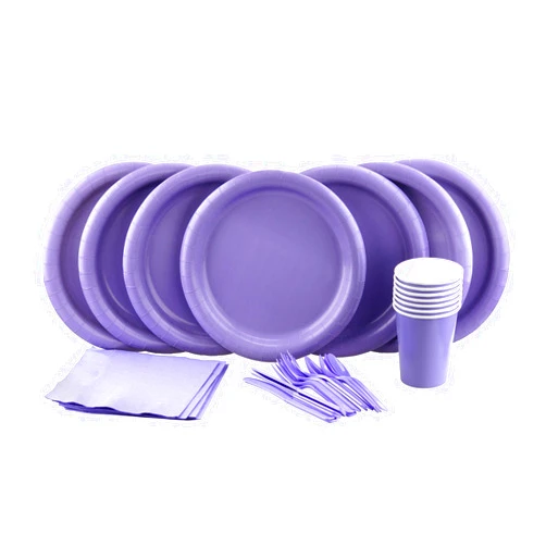PartyLovers Set, Includes Dinner Plates, Cutlery, Napkins & Cups Party Tableware, Light Blue