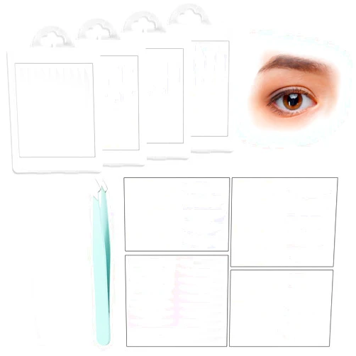 Dimeho 400Pcs Eyelid Tape for Hooded Eyes Invisible, 4mm-7mm Double Eyelid Lifter Strips Natural Invisible Double Eyelid Tape Waterproof Suitable for Uneven or Monolids, Hooded, Droopy Lids