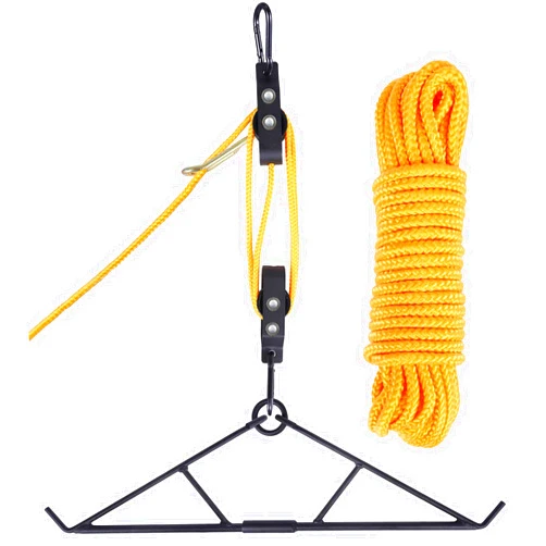 WHSSFINE Deer Hanger for Skinning, Deer Hunting Game Hoist Pulley Lift System with Gambrel, Max to 700LB for Hanging and Processing Deer Hog Goat