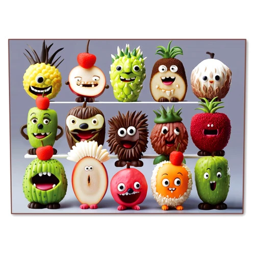 Fishwisdom 500 Pieces Jigsaw Puzzles for Adults and Teens and Kids Family Happy Games Puzzle Monster Series (Happy Fruits)