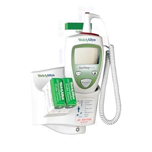 Welch Allyn 01690-300 SureTemp Plus 690 Electronic Thermometer, Wall Mount, 9' Cord and Oral Probe with Probe Well