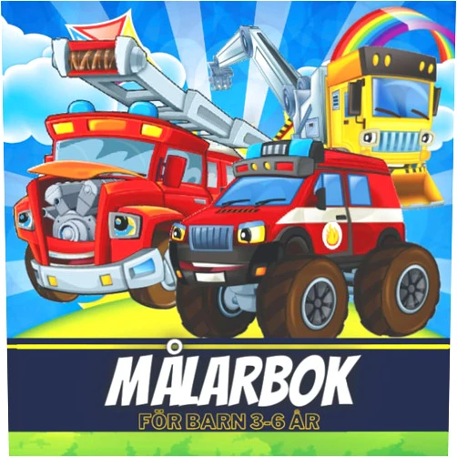 Swedish Edition by Carla woya (Author) Målarbok för barn 3-6 år: Målarbok för lastbilar för barn | Med grävmaskiner, bulldozers, bilar, kranar, dumprar och mycket mer (Swedish Edition)