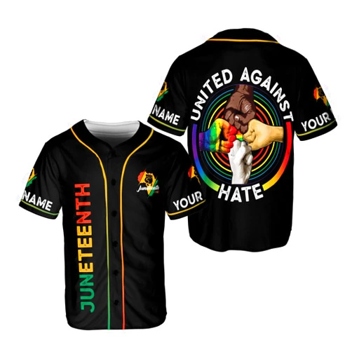 Generic Royal Fight Custom Juneteenth Baseball Jersey Shirt Flag Independence Day Freeish Since 1865 Black History Month Pride 3D