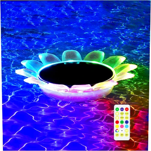 HEIVMIR Floating Sun Lanterns Solar Pool Lights Diving Led Remote Control IP67 for Pool, Garden, Weeding Decor，Party