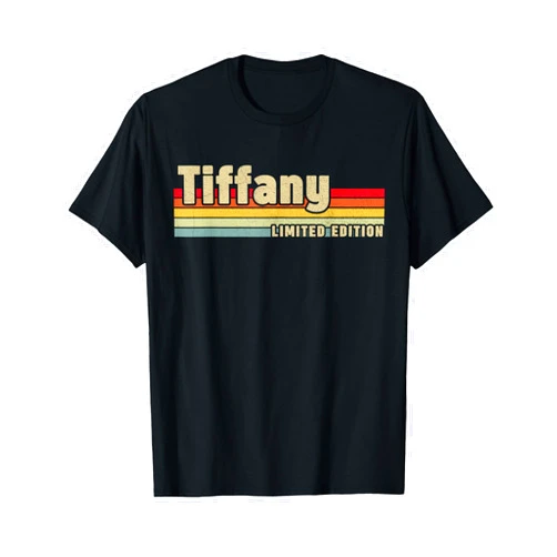 First Names Apparel Tiffany Gift Name Personalized Birthday Funny Christmas T-Shirt