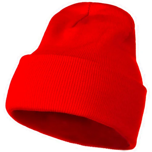 MG 12 Inch Long Knitted Beanie
