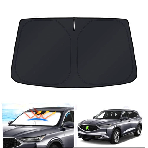 KUST Windshield Sun Shade for Acura MDX Accessories 2021-2024 2025 Window Sunshade Sun Visor Protector Foldable Blocks UV Rays Keep Your Car Cooler