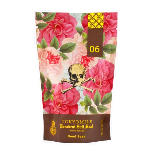TokyoMilk Dead Sexy Salt Soak, 10oz., 283 g – Deep Vanilla, Exotic Wood, White Orchid, Ebony – Bathtub Accessories, Bath Salts for Women, Bath Products, Scented Luxury Bath Salts
