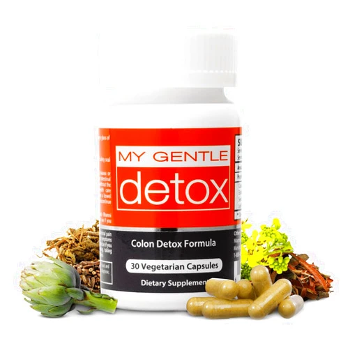 Herbal Nitro My Gentle Detox - Poop Pills for Constipation Relief - Overnight Colon Cleanse for Women & Men - Natural Gentle Detox Supplement for Bloating & Discomfort (30 Capsules)