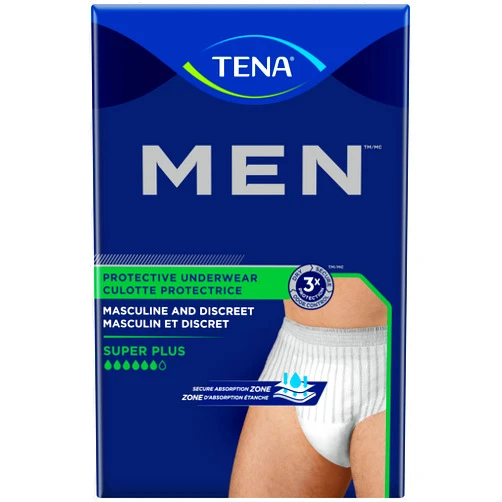 TENA® MEN Protective Incontinence Underwear Super Plus Absorbency, Heavy Absorbency, S/M, 16 count
