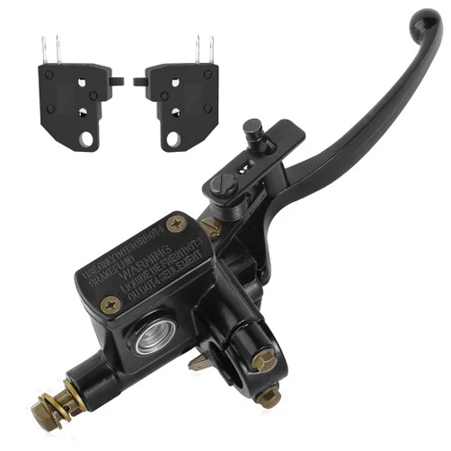 QAZAKY 7/8 inch Right Handlebar Hydraulic Brake Master Cylinder Lever for ATV Quad Moped Pit Dirt Bike Kids Motorcycle 50cc 70cc 90cc 110cc 125cc 150c 200cc 250cc GY6 22mm Taotao Kazuma Sunl Roketa