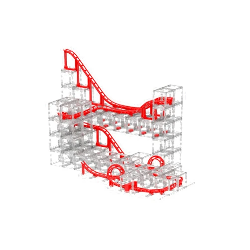 DesignNest MagnetCubes Coaster Cubes, Marble Run - 168Pcs, Roller Coaster Building Set, STEM Toys, Ages 8 Years & Up, Advanced Pack